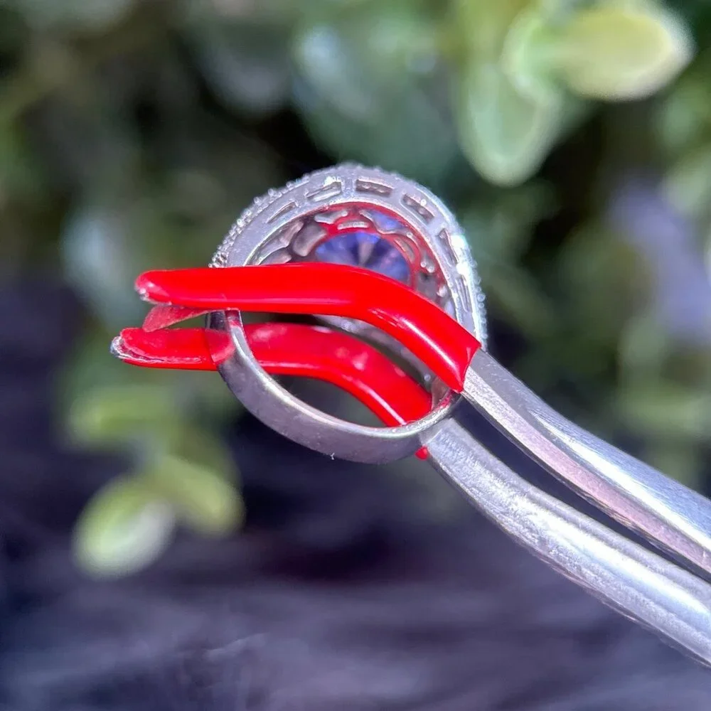 Tanzanite Colored Stone‎ /Cz’s Silver 925 Ring